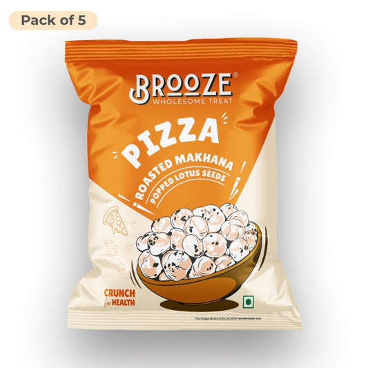 Brooze Pizza Roasted Makhana - 11g/pack