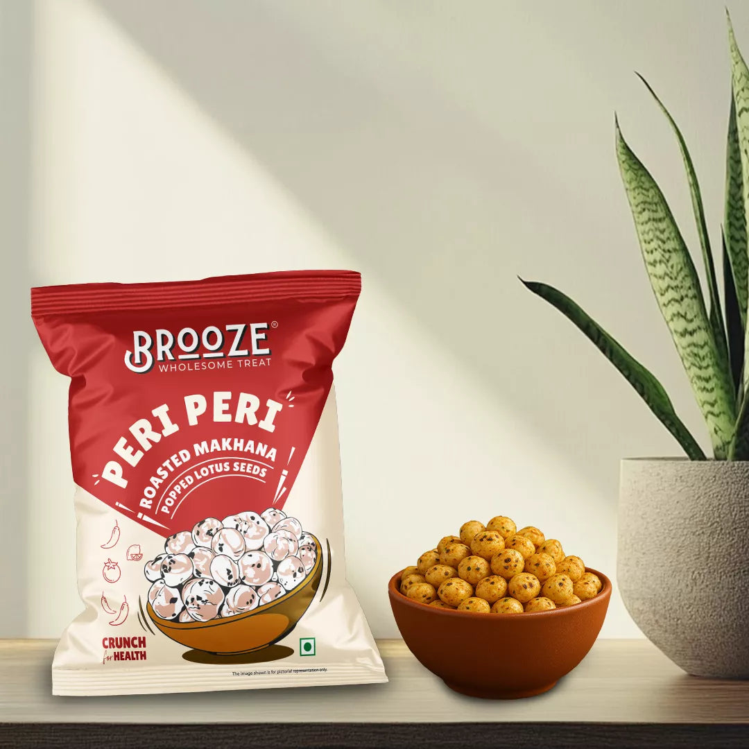 Brooze Peri Peri Roasted Makhana - 11g/pack