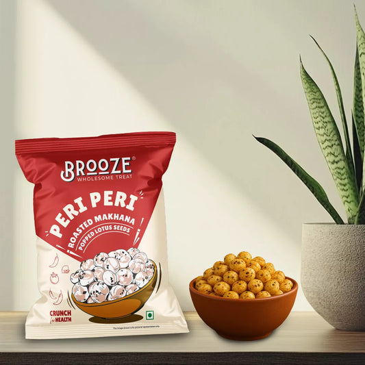 Brooze Peri Peri Roasted Makhana - 11g/pack