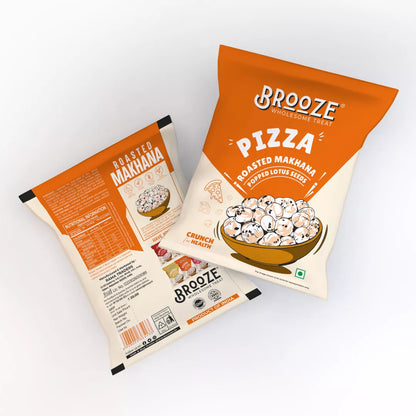 Brooze Pizza Roasted Makhana - 11g/pack