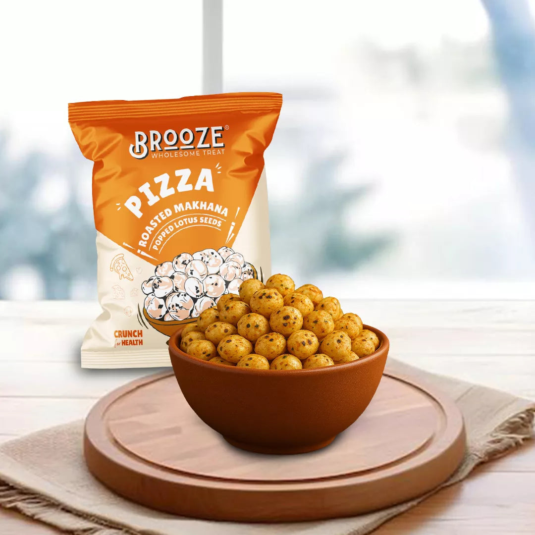 Brooze Pizza Roasted Makhana - 11g/pack
