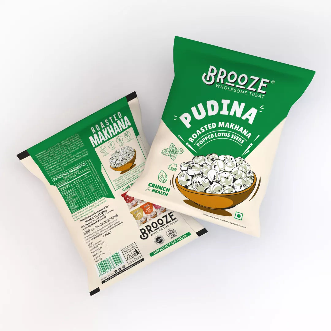 Brooze Pudina Roasted Makhana - 11g/pack