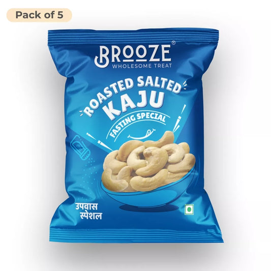 Brooze Salted ( Upvaas Special ) - Falahari Roasted Cashew - 20g/pack