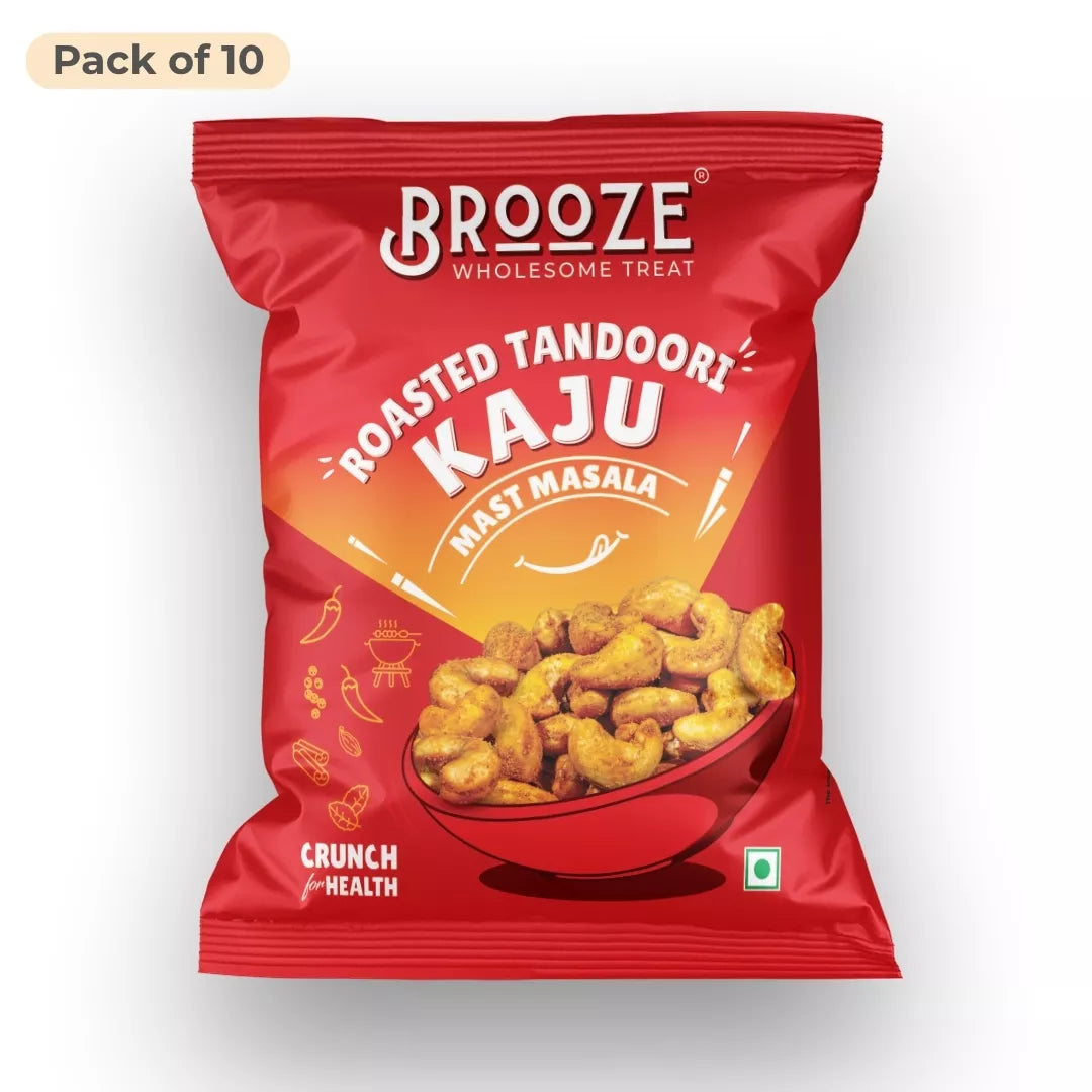 Brooze Tandoori Roasted Cashew - 20g/pack