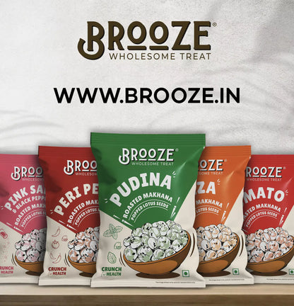 Brooze Pink Salt & Black Pepper Roasted Makhana - 11g/pack