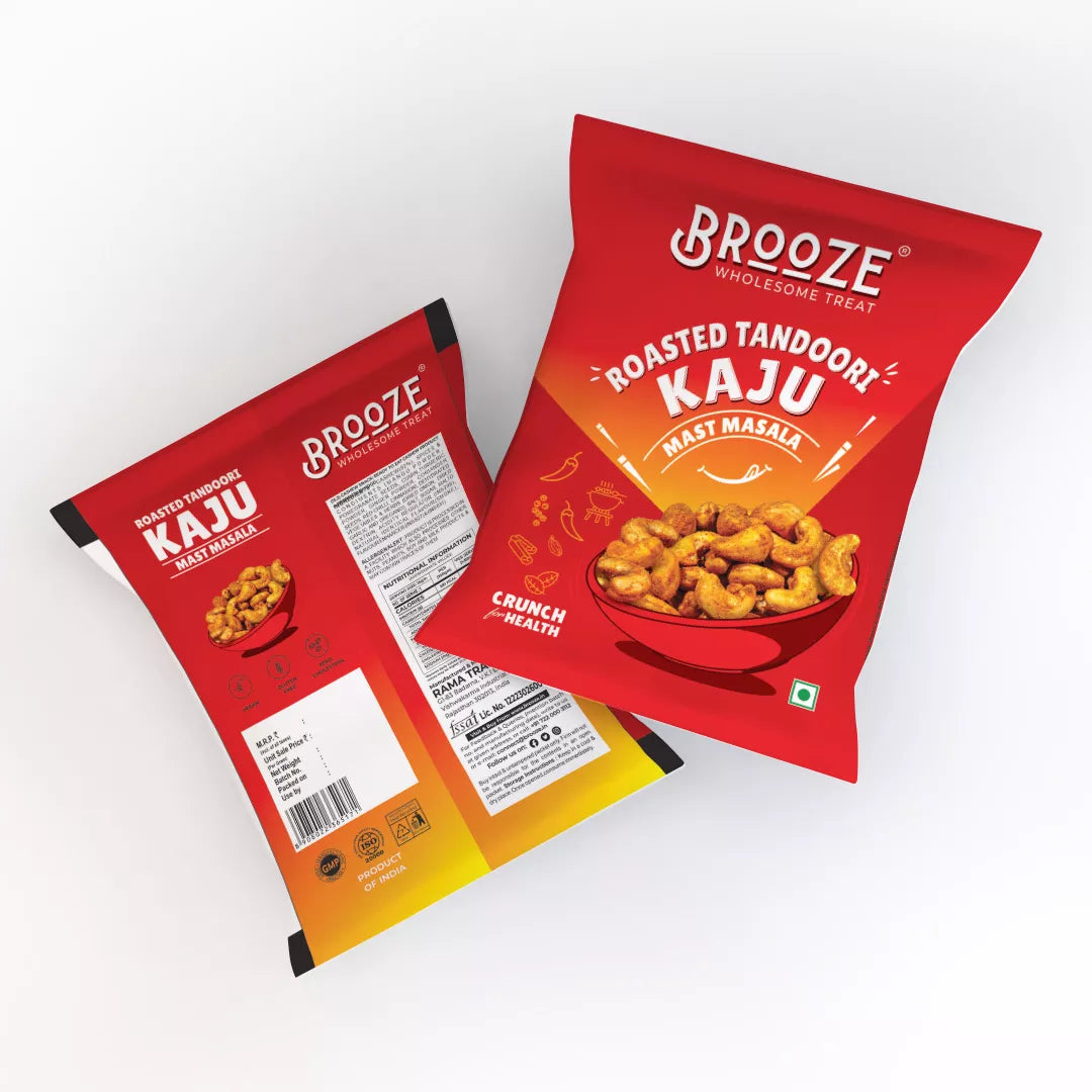 Brooze Tandoori Roasted Cashew - 20g/pack