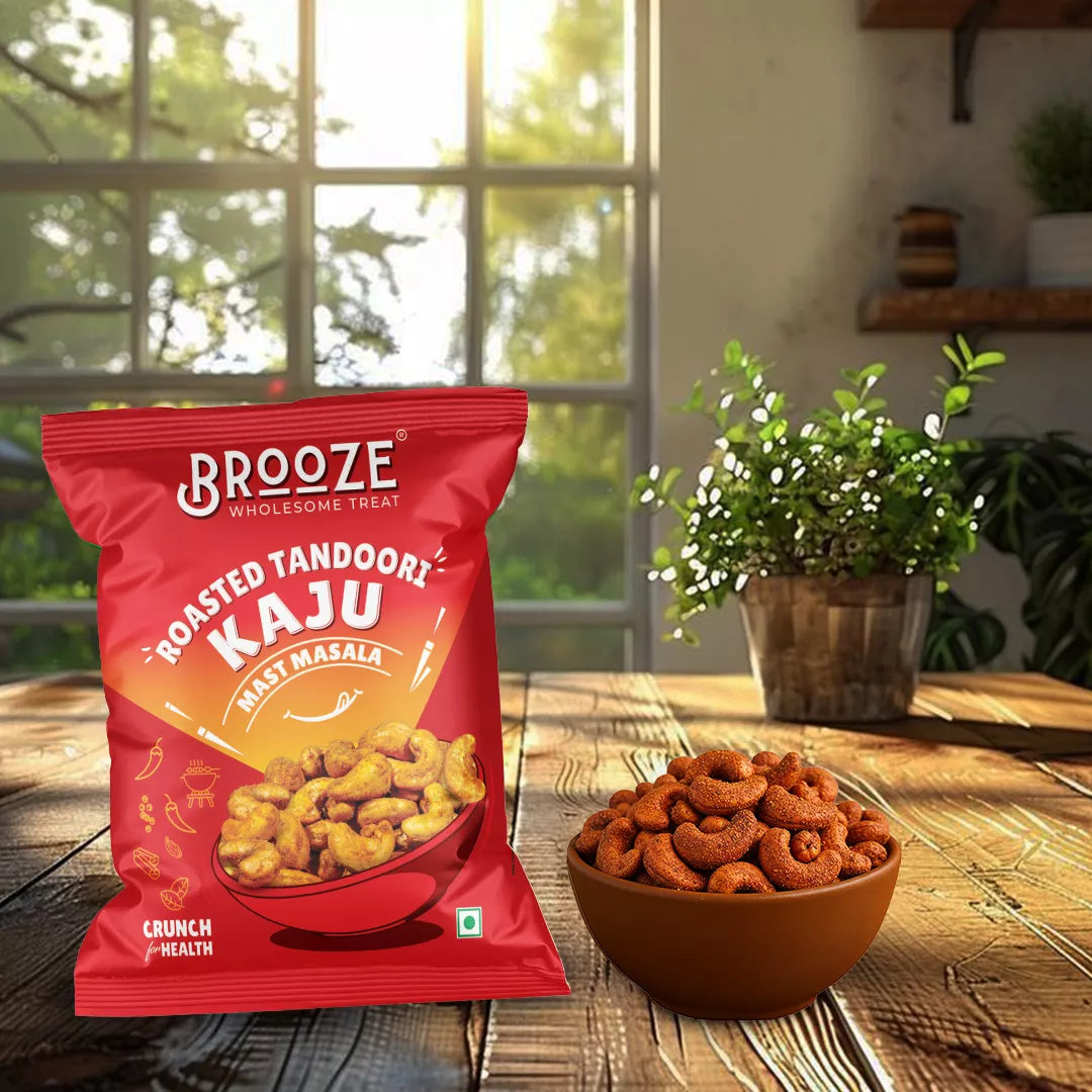 Brooze Tandoori Roasted Cashew - 20g/pack